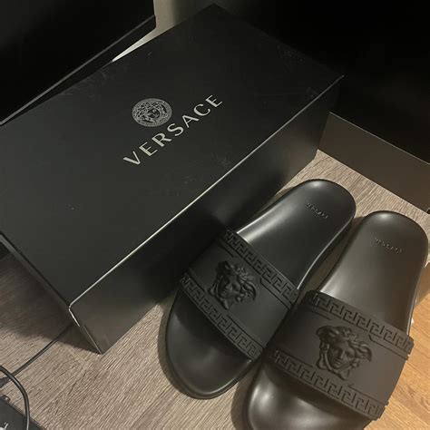 men's versace slides on sale|Versace mules for men.